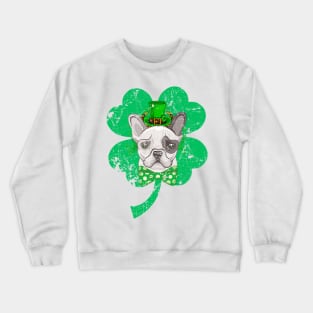 Funny Bulldog lover for irish Crewneck Sweatshirt